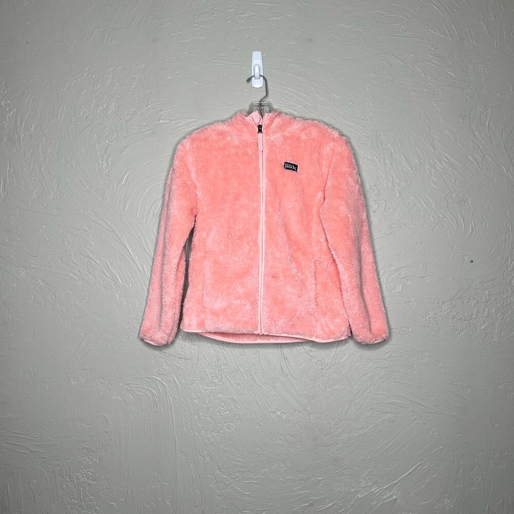 Eddie Bauer Girls' Pink Fleece Full Zip Jacket - Size M 10/12